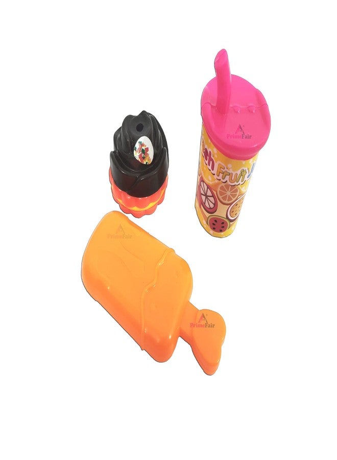 PRIMEFAIR Pizza Party Fast Food Pretend Cooking and Cutting Play Set Toy for Kids Pack of 7 (Multicolor) - Image 3